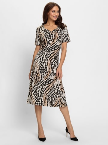 WITT WEIDEN Jerseykleid in elfenbein-schwarz-bedruckt