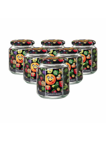 Ritzenhoff & Breker 6er Set Vorratsgläser Smile 580 ml transparent in transparent