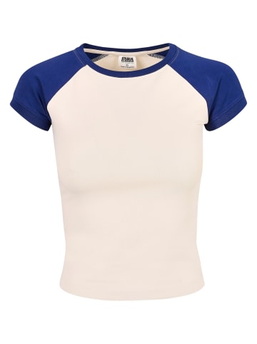 Urban Classics Urban Classics T-Shirts in whitesand/spaceblue
