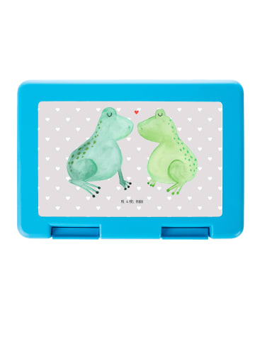 Mr. & Mrs. Panda Brotdose Frosch Liebe ohne Spruch in Grau Pastell