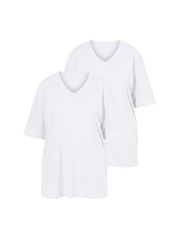 Ulla Popken Shirt in schneeweiß