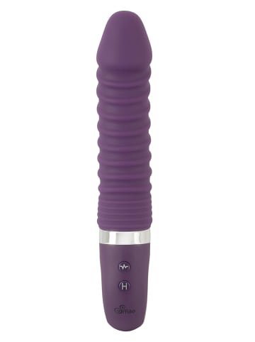 Sweet Smile Vibrator Warming Soft Vibrator in lila