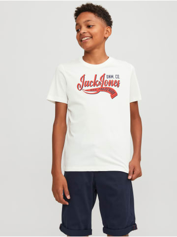 JACK & JONES Junior T-Shirt JJELOGO TEE in cloud dancer