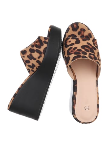 Ital-Design Sandale & Sandalette in Beige und Braun