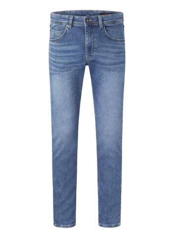 Paddock's 5-Pocket Jeans, Joggdenim DEAN in medium blue used moustache