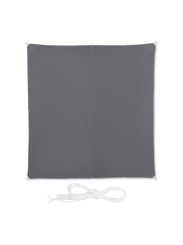 relaxdays Sonnensegel in Grau (B)300 x (T)300 cm