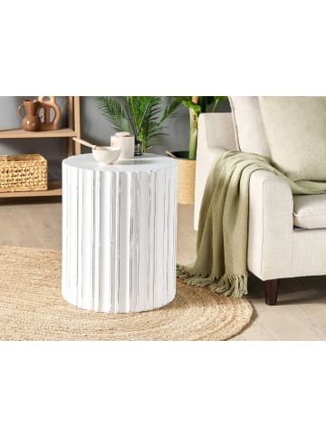 Beliani Beistelltisch DEULI in Weiß - (W) 45 x (H) 55 x (L) 45 cm