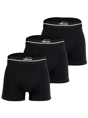 ellesse Boxershort 3er Pack in Schwarz