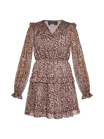 faina Damen Kleid in Hellgrau Mehrfarbig