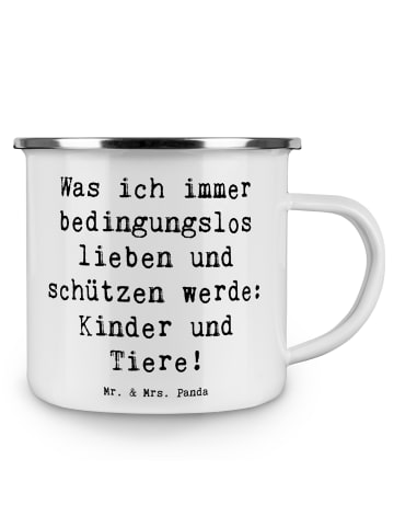 Mr. & Mrs. Panda Pott Spruch Schutz für Kinder mit Spruch in Weiß