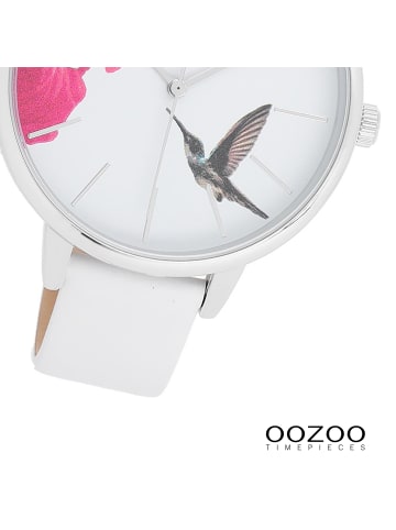 Oozoo Analog-Armbanduhr Oozoo Timepieces weiß groß (ca. 42mm)