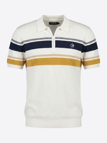 KOROSHI Poloshirt mit kurzen Ã¤rmeln fÃ¼r herren in weiß
