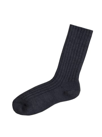 Joha Woll-Socken Merinowolle in denim melange