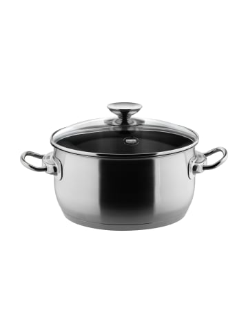 Berndes Kochtopf mit Glasdeckel aus Edelstahl - Injoy® PFAS-frei in poliert