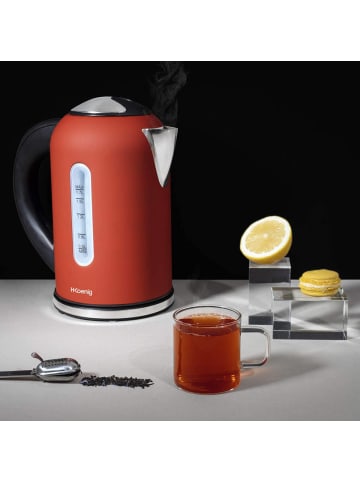 HKoenig BOE54 Wasserkocher rot Temperatur-Einstellung 40°C - 100°C