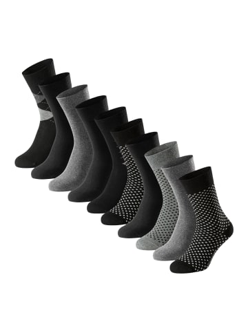 Schiesser Socken Bluebird in Grau / schwarz