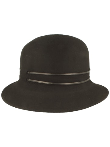 BREITER Filzhut in schwarz