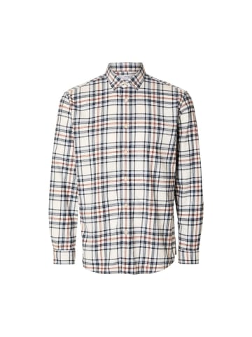 Selected Langarmhemd in egret