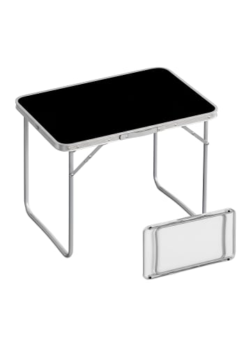 relaxdays Campingtisch in Schwarz - (B)70 x (H)68,5 x (T)50 cm