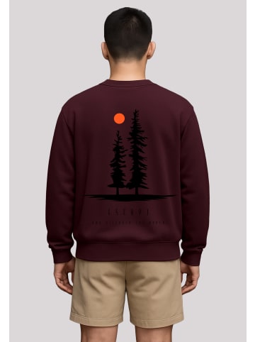 F4NT4STIC Sweatshirt Escape Discover the World Pinetree in maroon