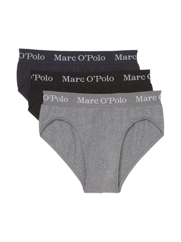 Marc O´Polo Bodywear Slip / Unterhose Elements Organic Cotton in Black/Navy/Grey Melange