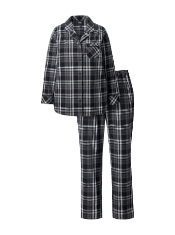 Ulla Popken Pyjama in schwarz