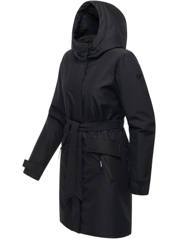 ragwear Kurzmantel Horatia Warm YOUMODO in Black