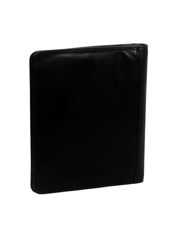The Chesterfield Brand Wax Pull Up Schreibmappe Leder 22 cm in schwarz