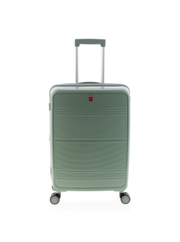 Gladiator 3500 4 Rollen Trolley 65 cm mit Dehnfalte in jade green