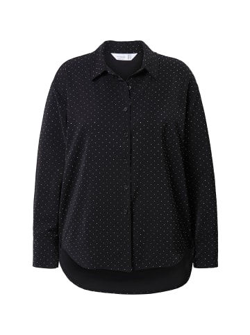 MIAMODA Hemdbluse in schwarz