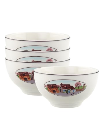 Villeroy & Boch 4er Set Bols Design Naif in Bunt ø 14 cm in bunt