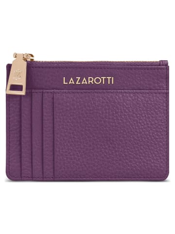 Lazarotti Bologna Leather Schlüsseletui Leder 11,5 cm mit Air Tag Fach in purple
