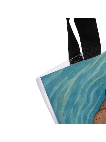 Mr. & Mrs. Panda Shopper Otter Muschel Design ohne Spruch in Weiß