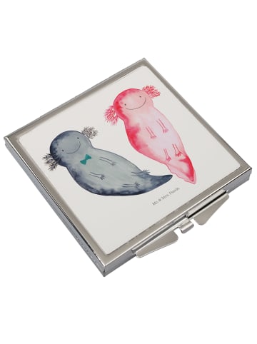 Mr. & Mrs. Panda Klappspiegel Axolotl Freundin ohne Spruch in Weiß