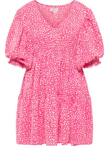 IZIA Damen Sommerkleid in Pink Weiss