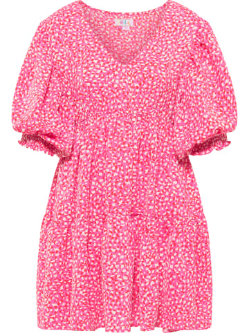 IZIA Sommerkleid in Pink Weiss