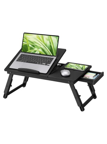 relaxdays Laptoptisch in Schwarz