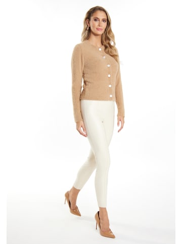 faina Damen Strickjacke in Kamel