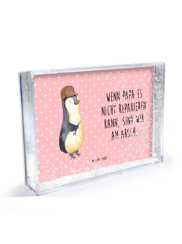 Mr. & Mrs. Panda Bilderrahmen Wenn Papa es nicht reparieren kann... in Rot Pastell