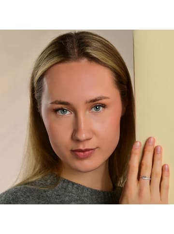 Adeliás Damen Ring aus 925 Silber mit Zirkonia in silber