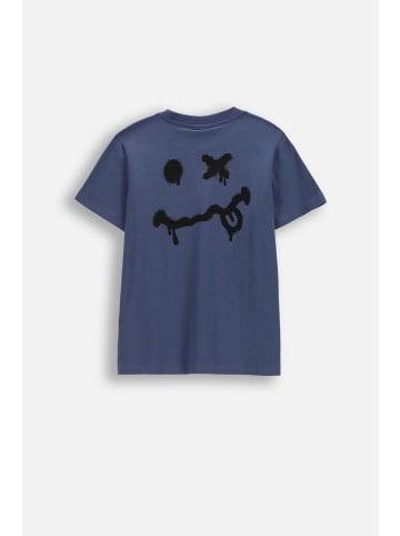 Coccodrillo Baumwoll-t-shirt mit kurzen Ärmeln in blau