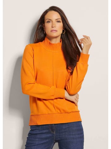 MADELEINE Sportives Sweatshirt mit Stehkragen in pastellorange