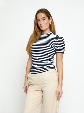 Peppercorn T-Shirt in Black Iris Stripe