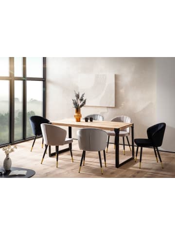 FineBuy Esstisch in Braun / Akazie / 180x90x76