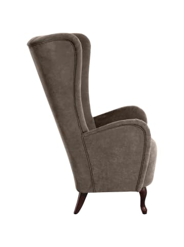 others HOCHLEHNSESSEL Kailey Bezug Velourstoff Buche nussbaum dunkel / sahara