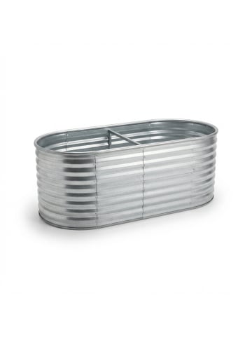 relaxdays Hochbeet in Silber - (B)160 x (H)80 x (T)80 cm