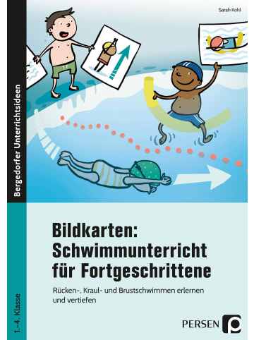 Persen Verlag i.d. AAP Bildkarten: Schwimmunterricht für Fortgeschrittene | Rücken-, Kraul- und...
