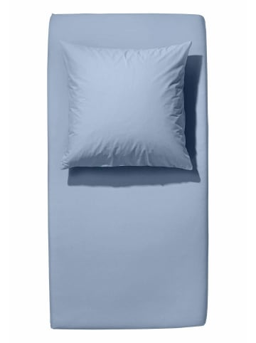 Hessnatur Hessnatur Jersey Spannbettlaken aus reiner Bio-Baumwolle in himmelblau