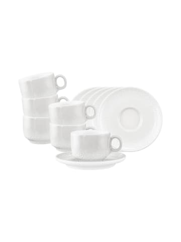 Seltmann Weiden 6er Set Espressotassen mit Untertassen Sento Home 80 ml in Aura white