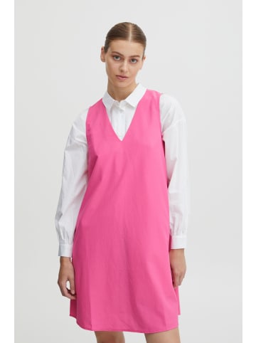 ICHI A-Linien-Kleid in rosa